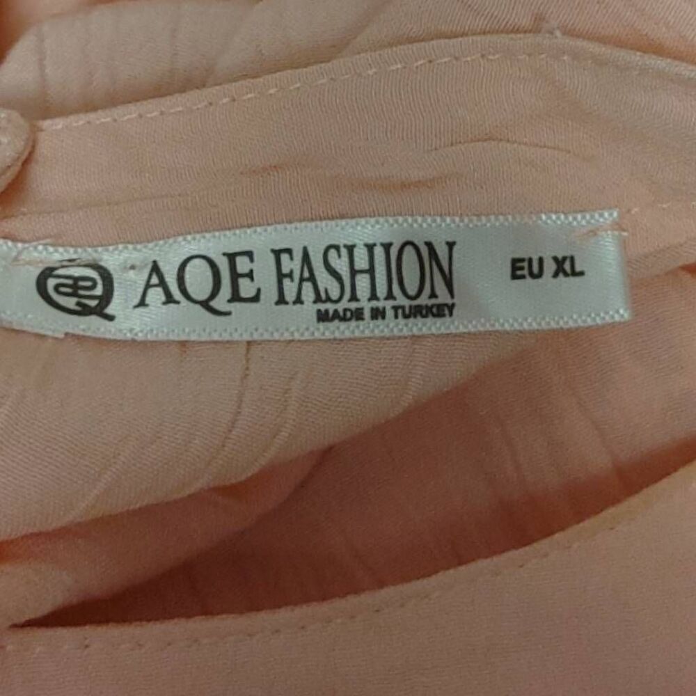 AQE Fashion Peach Long Sleeve Blouse Sz  EU XL/US L - Picture 8 of 9
